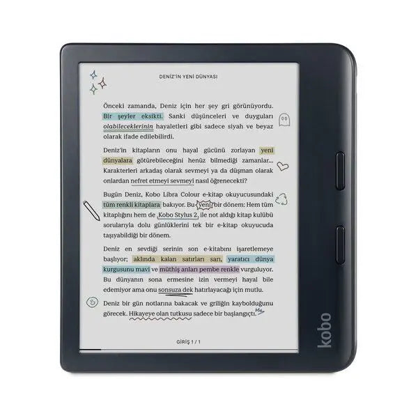 Kobo Libra Colour E Kitap Okuyucu 7″ Siyah