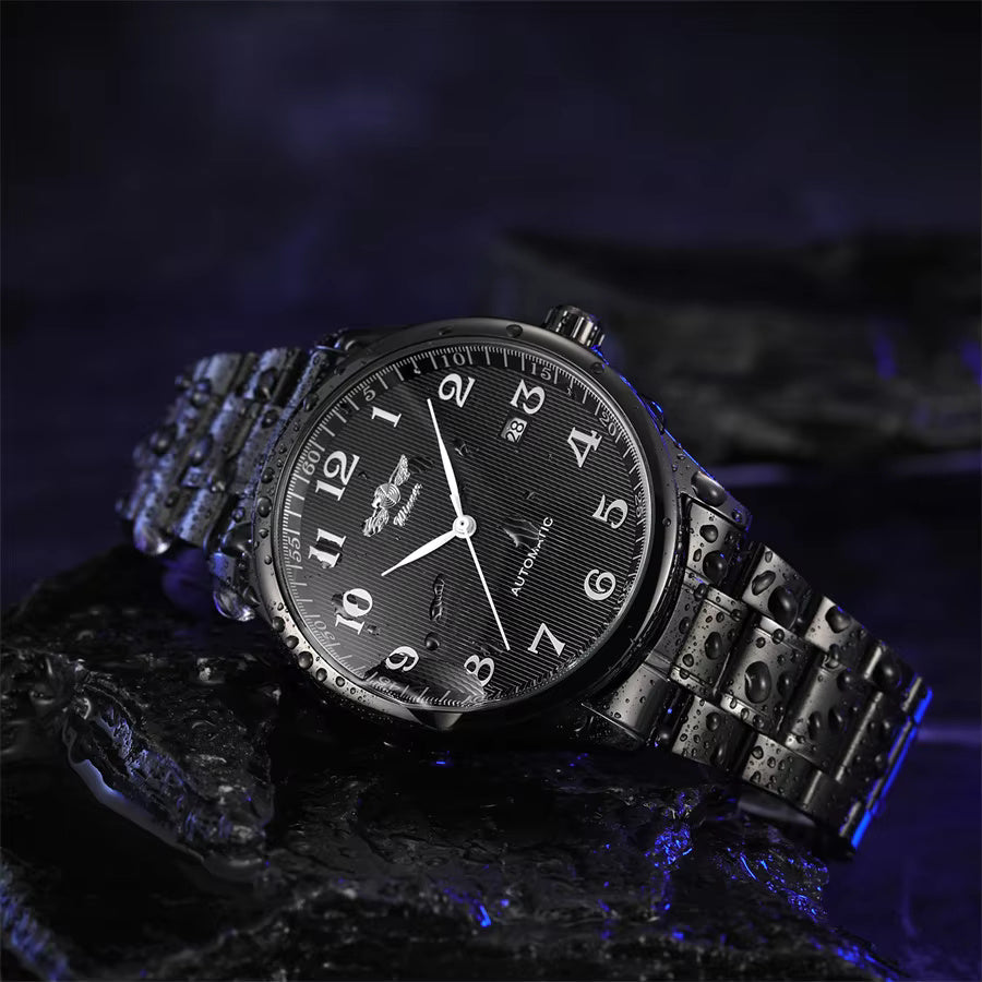 1022 Winner 458A New arrived Men's Mechanical Watches Luxury Automatic Watch For Men 2024 New Wrist watch Leather/steel strap