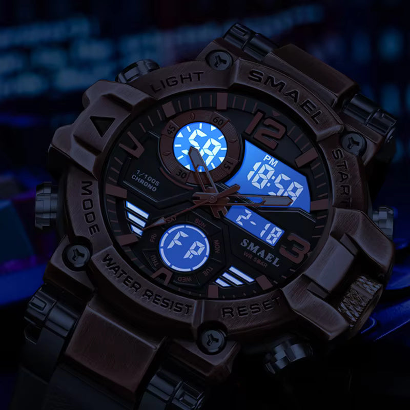 1064 2025 SMAEL 8110 Sports Watches Men LED Watches New 50m Waterproof Digital Watches Shockproof Sports Watches for Men Electrionic