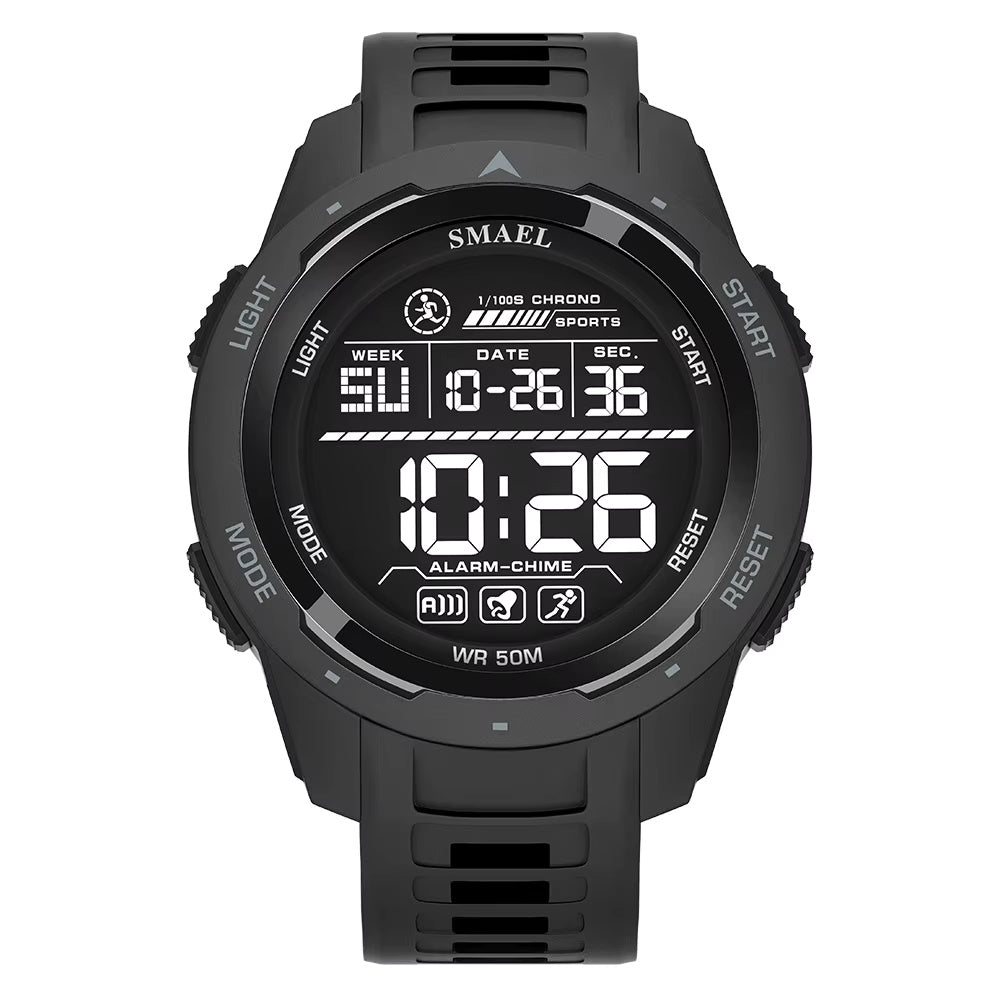 1062 SMAEL 8105 Watch for Men Digital Watches Sports LED Wristwatches Men's 50m Waterproof Watch Digital Light Stopwatch