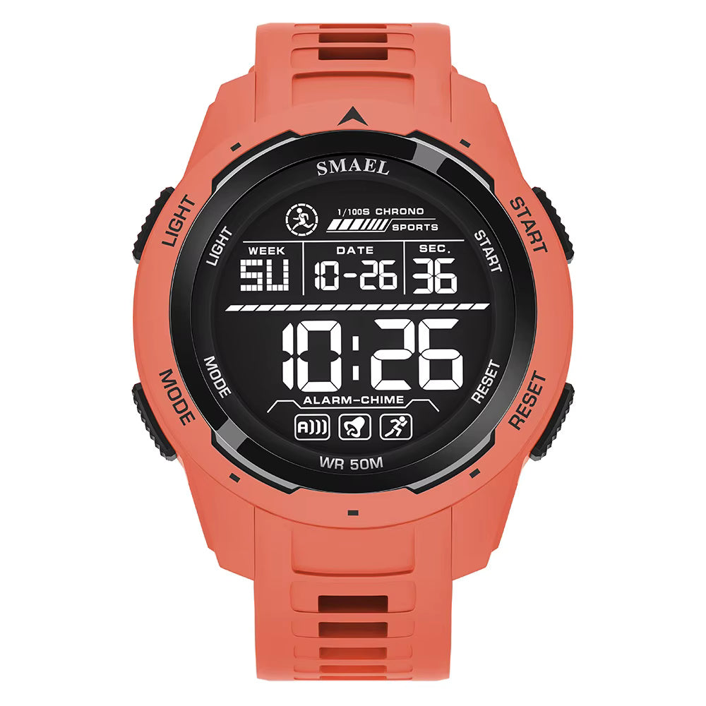 1062 SMAEL 8105 Watch for Men Digital Watches Sports LED Wristwatches Men's 50m Waterproof Watch Digital Light Stopwatch
