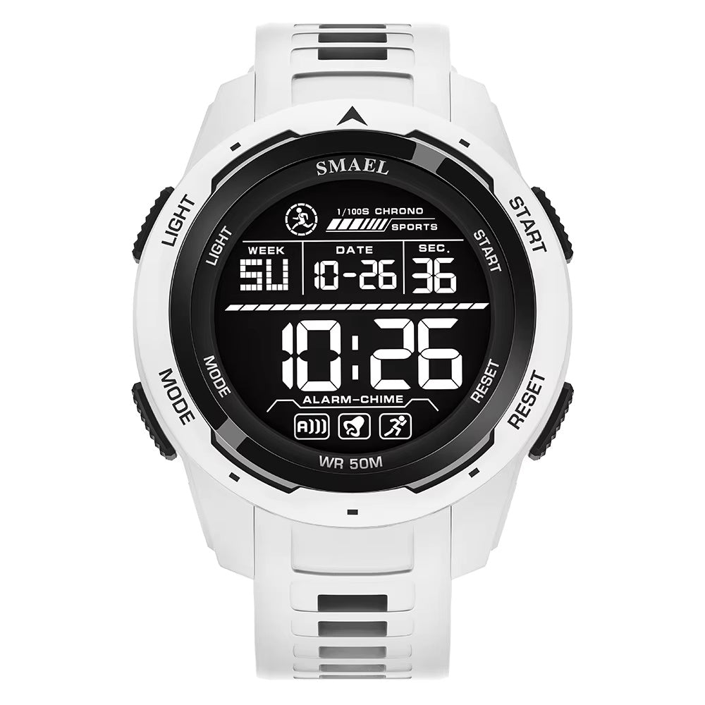 1062 SMAEL 8105 Watch for Men Digital Watches Sports LED Wristwatches Men's 50m Waterproof Watch Digital Light Stopwatch