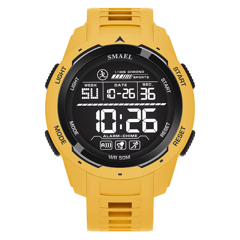 1062 SMAEL 8105 Watch for Men Digital Watches Sports LED Wristwatches Men's 50m Waterproof Watch Digital Light Stopwatch