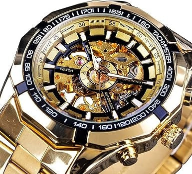 1058 Forsining 2021 Stainless Steel Waterproof Mens Skeleton Watches Top Brand Luxury Transparent Mechanical Sport Male Wrist Watches