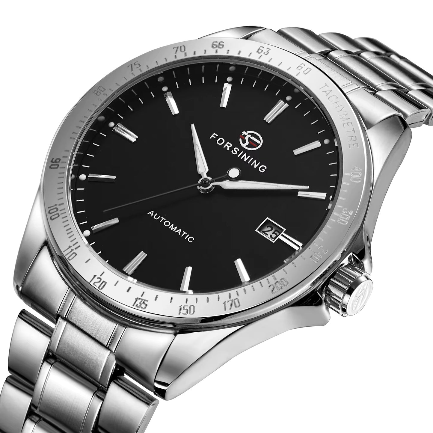 1015 Forsining 318A Luxury Watches Automatic Mechanical Watch Clock Steel Waterproof Watch Men Military Wristwatch Man