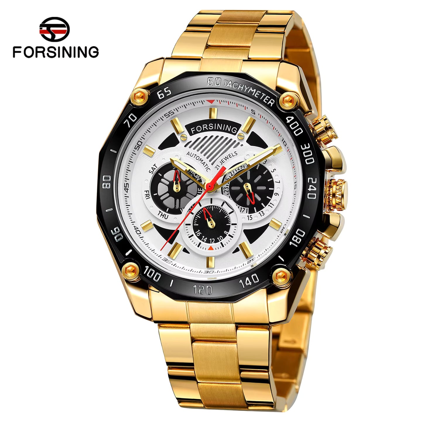 1060 Forsining 2019 Military Silver Clock Steampunk Series Complete Calendar Men Sport Mechanical Automatic Watches Top Brand Luxury
