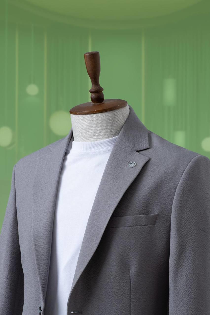 Suit with Seersucker Drawstring A.Grey SD4197