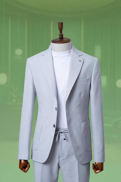 Suit with Seersucker String Stone SD4199