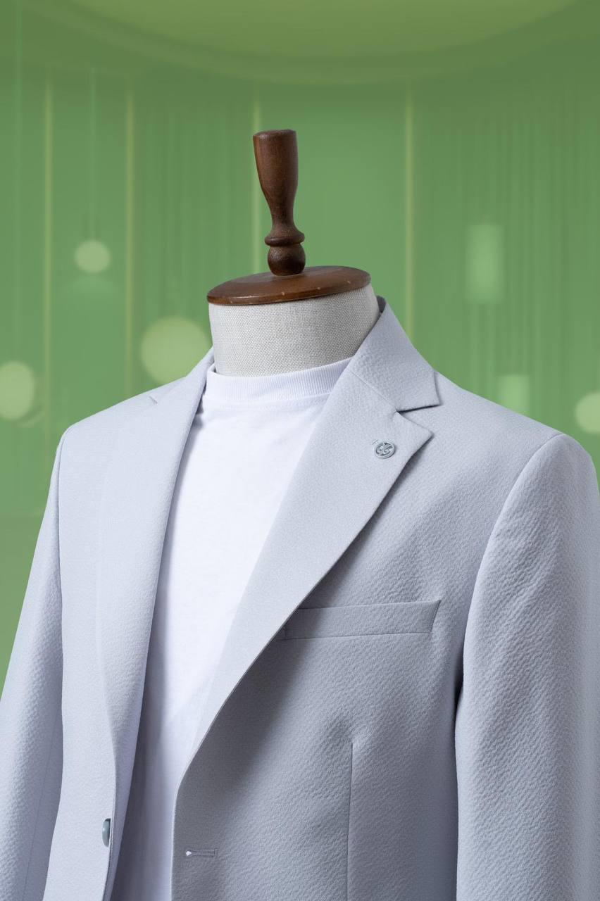 Suit with Seersucker String Stone SD4199