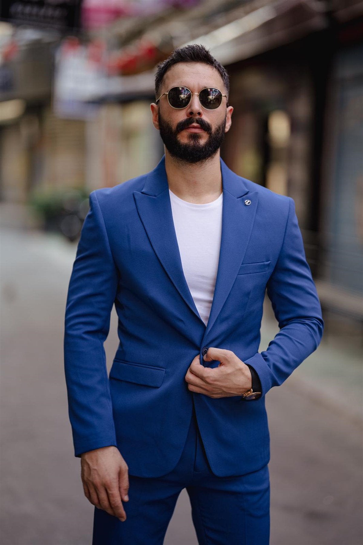 NEW SEASON ITALIAN CUT SLIMFIT BLUE SUIT SD4805