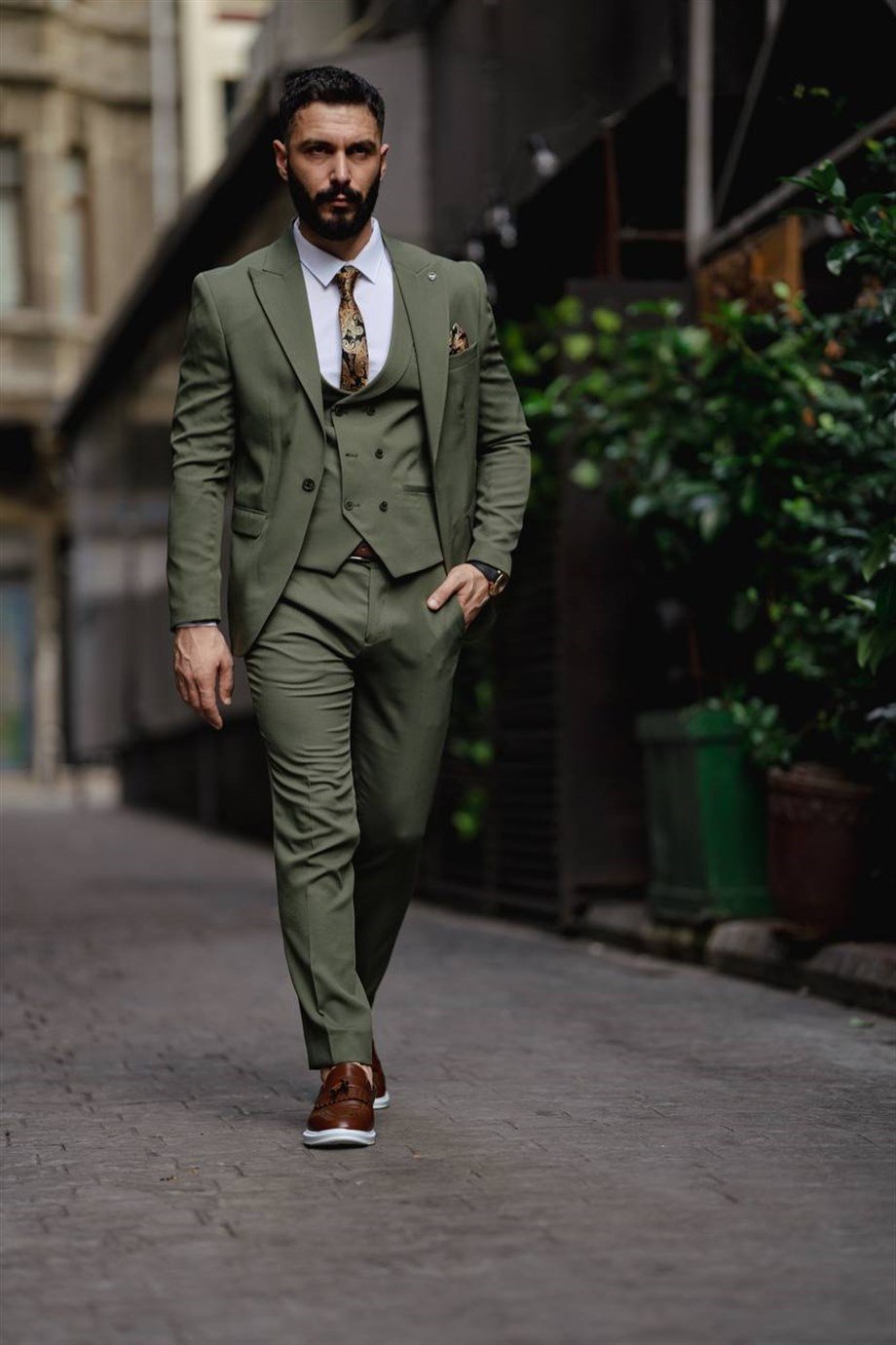 NEW SEASON ITALIAN CUT SLIMFIT GREEN SUIT SD4817