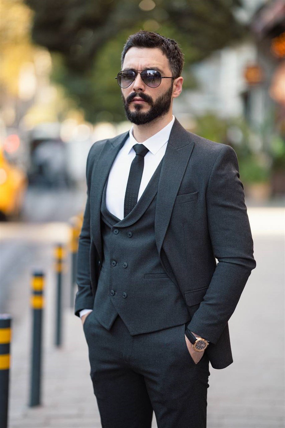 Men's Suit Smoked - Slım Fit SD4877