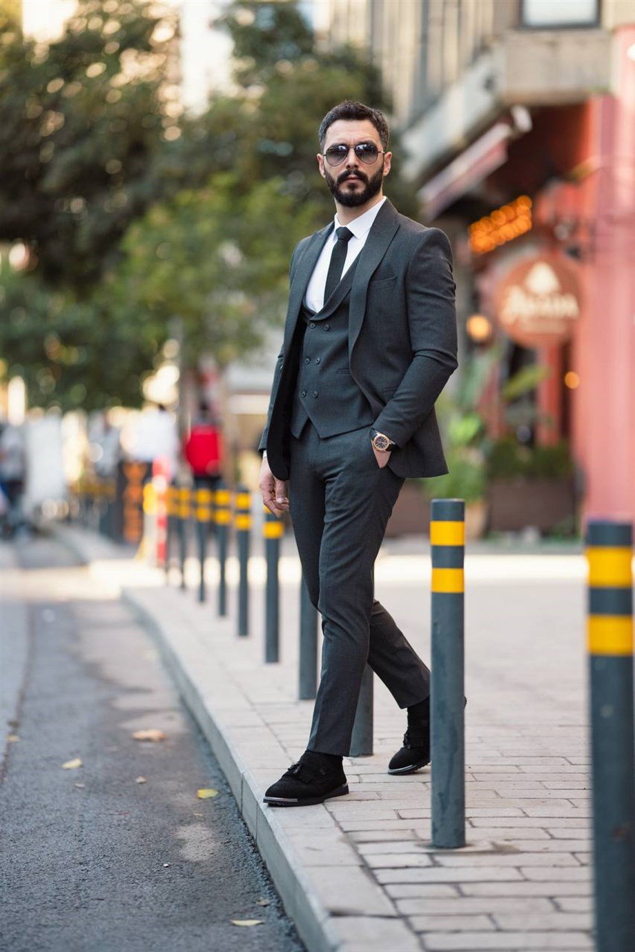 Men's Suit Smoked - Slım Fit SD4877