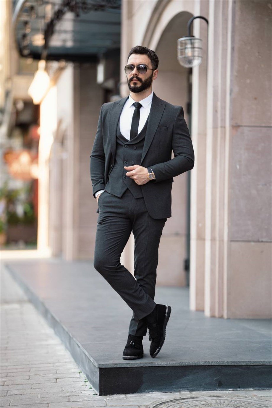 Men's Suit Smoked - Slım Fit SD4877