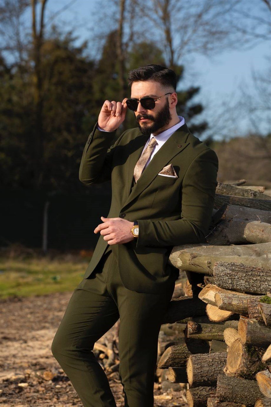 Suit Green Italian Cut - Slım Fit SD4911
