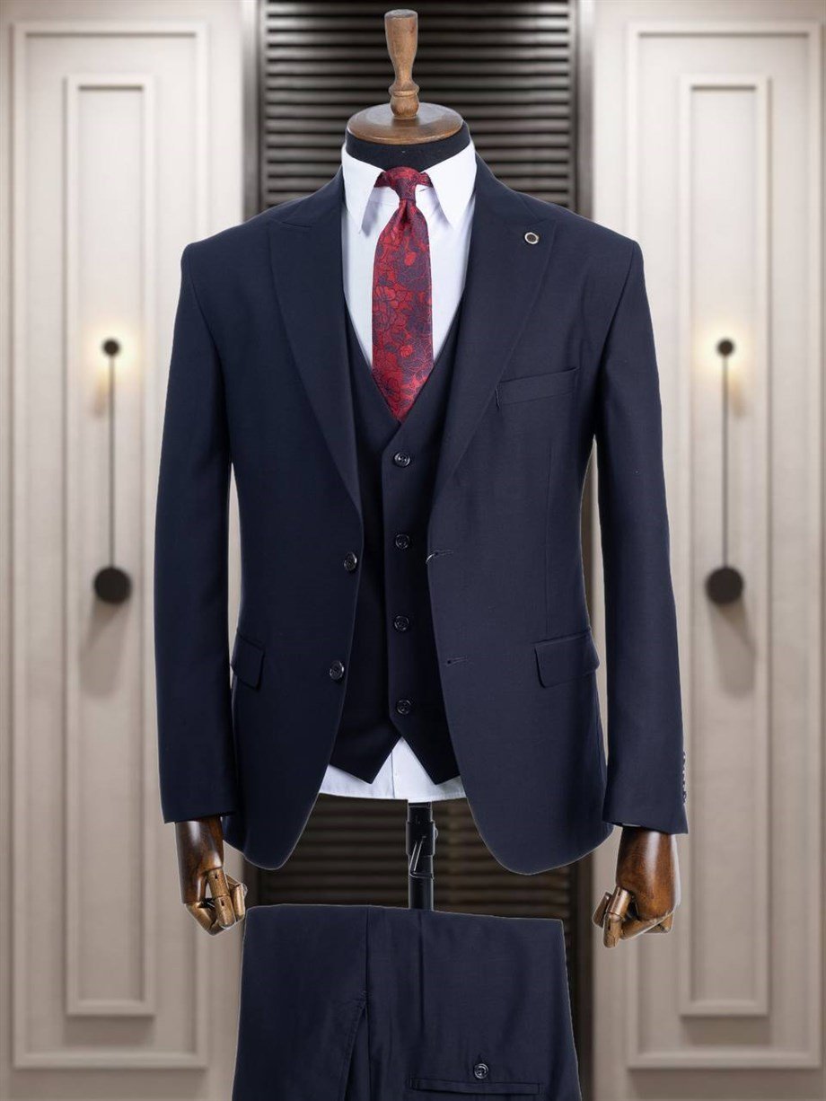 Suit Navy Blue Italian Cut - Slım Fit SD4928