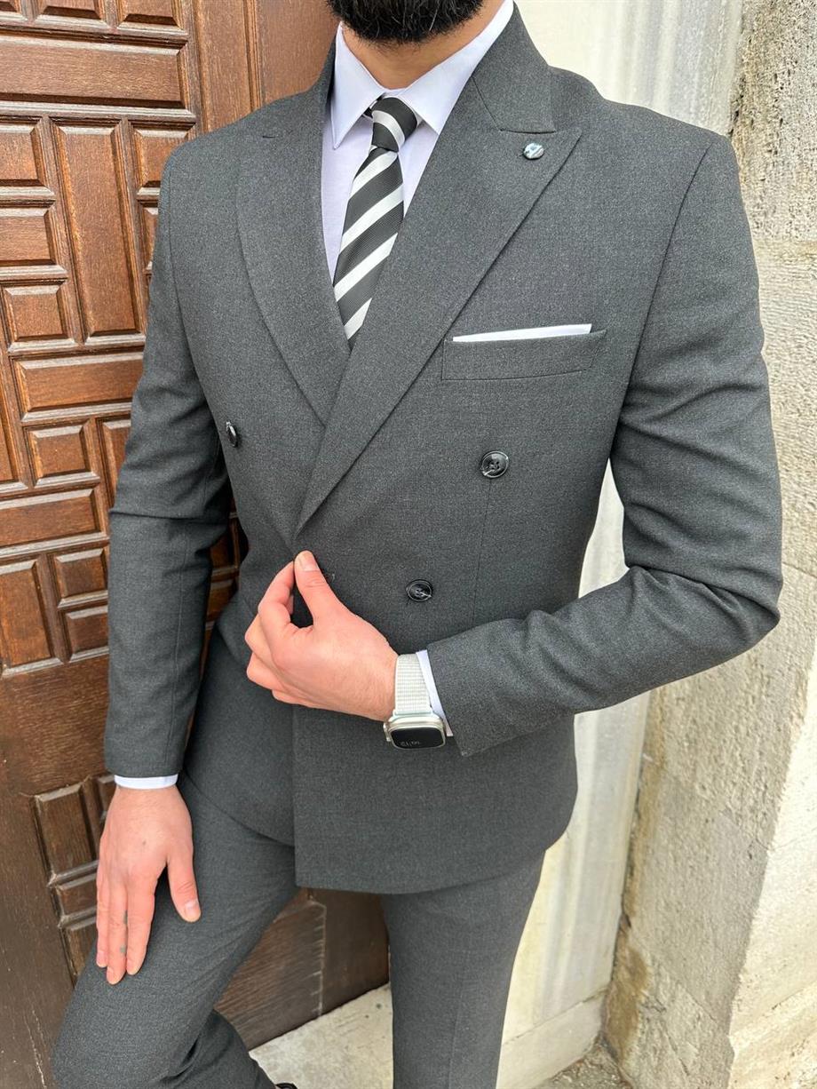 Suit Smoked Italian Cut - Slım Fit SD4933