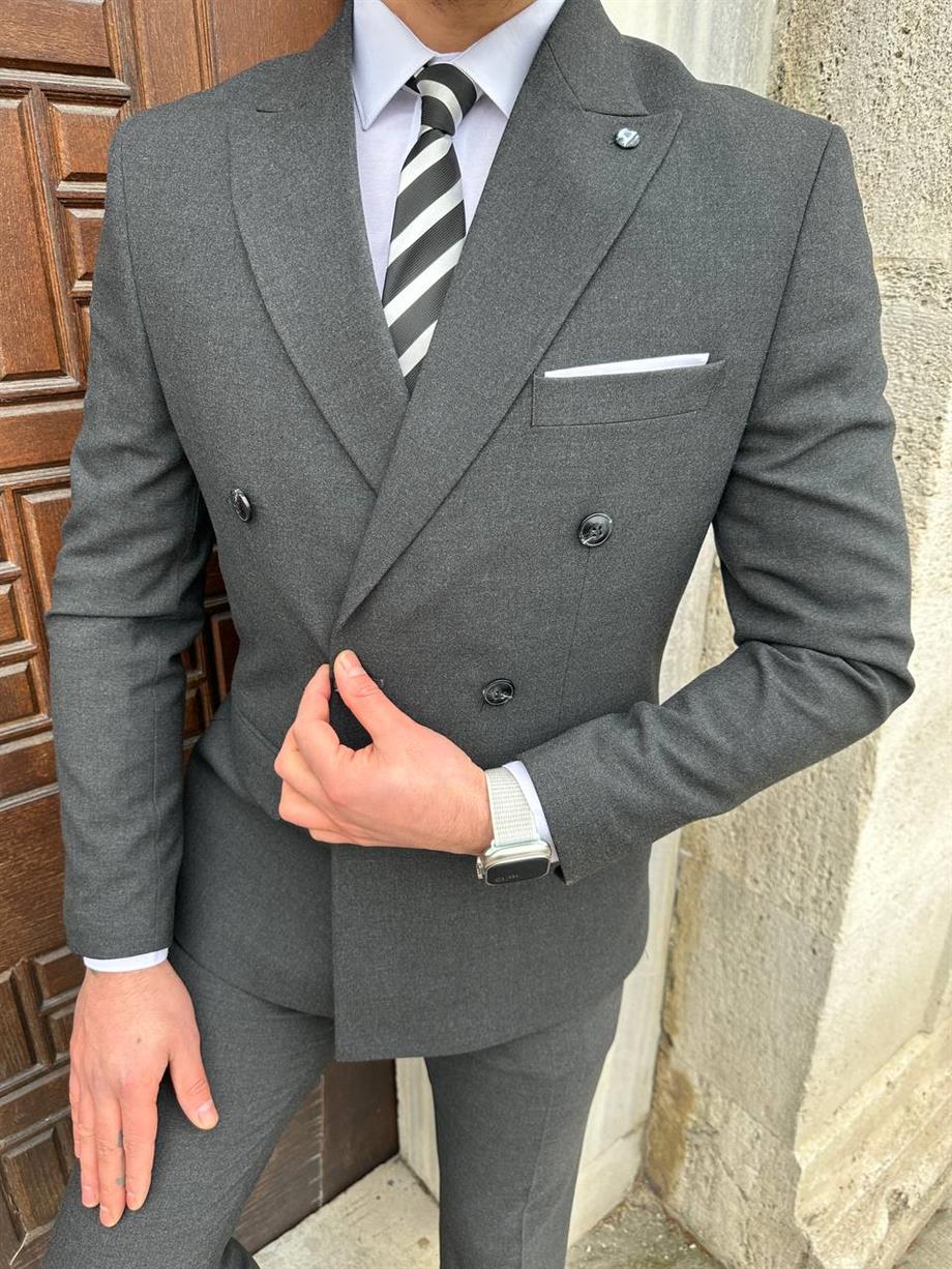 Suit Smoked Italian Cut - Slım Fit SD4933