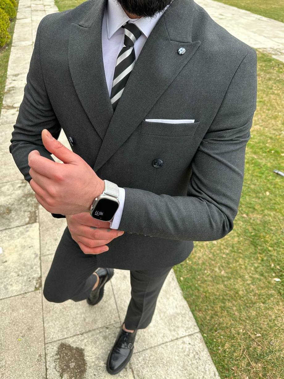 Suit Smoked Italian Cut - Slım Fit SD4933