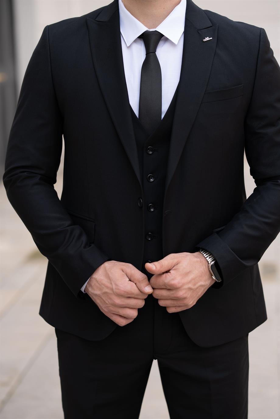 Suit Black Italian Cut - Slım Fit SD4959