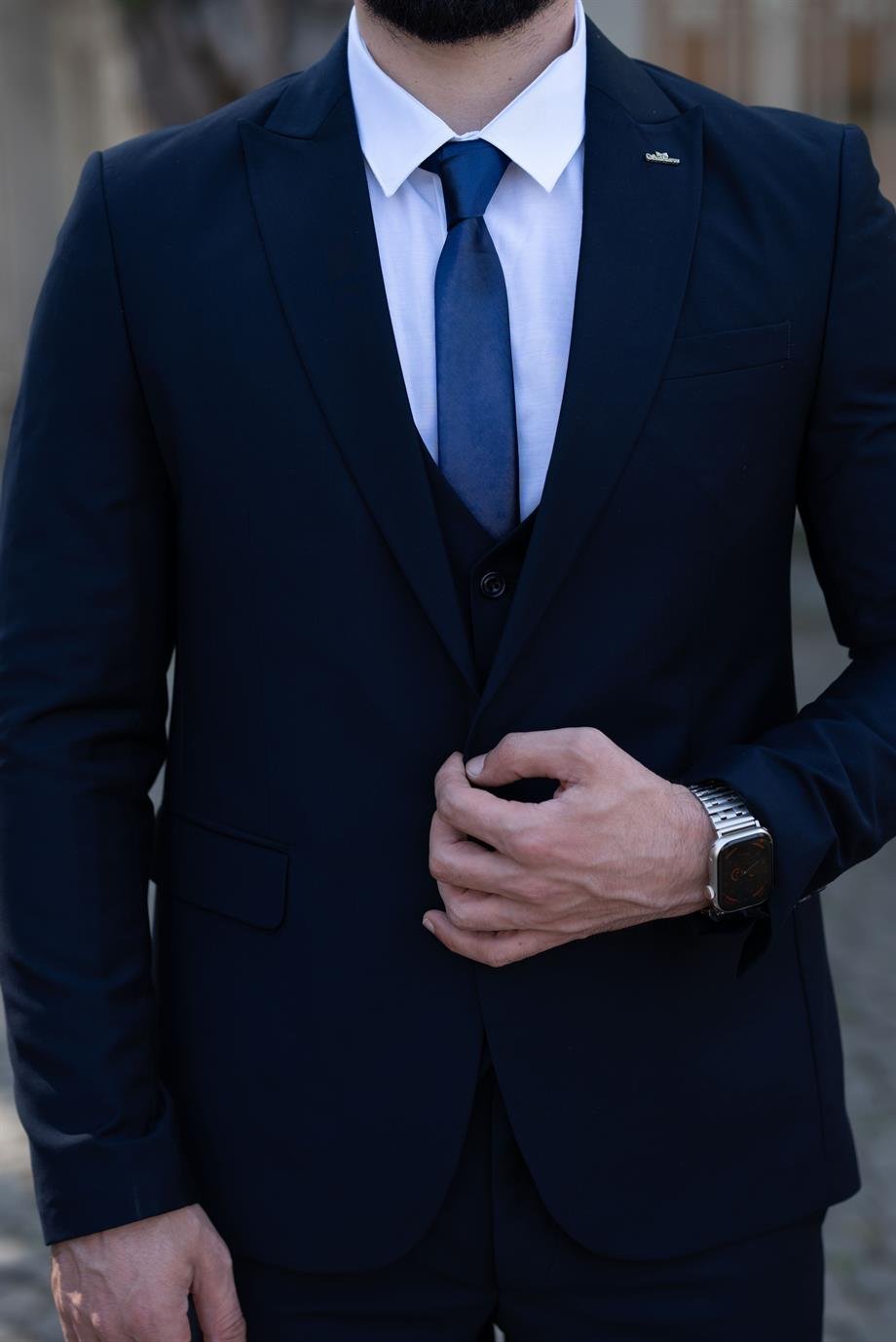 Suit Navy Blue Italian Cut - Slim Fit SD4960