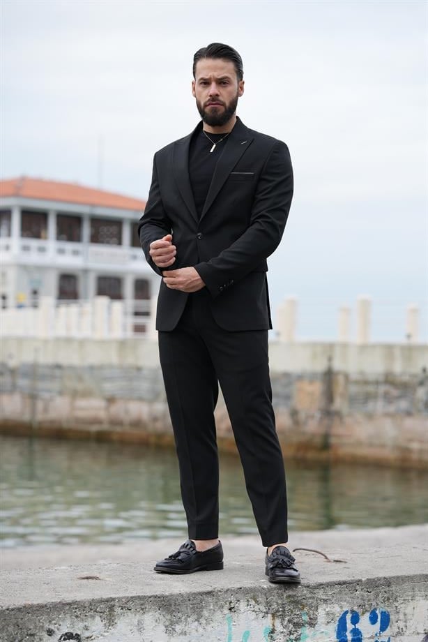 Suit Black Italian Cut - Slım Fit SD4963