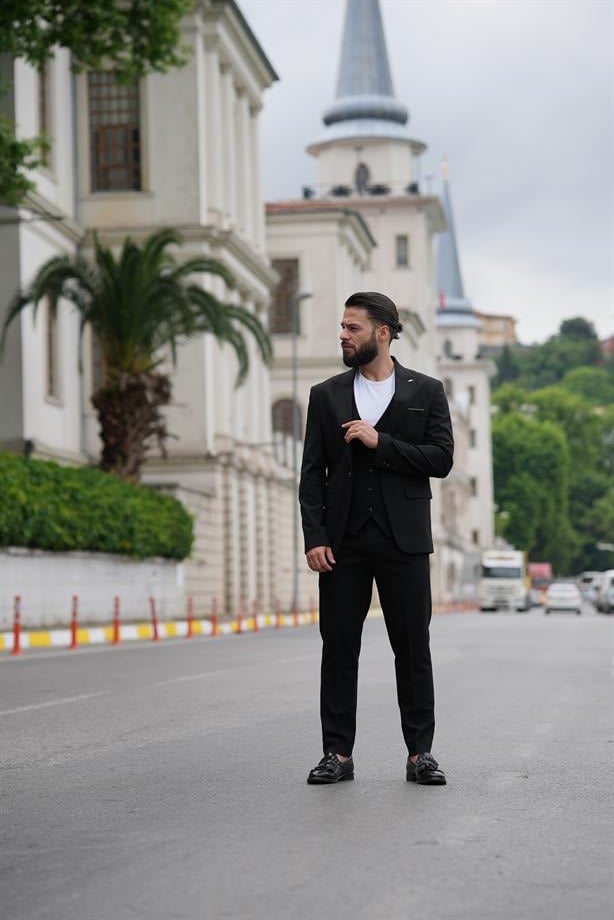 Suit Black Italian Cut - Slım Fit SD4963