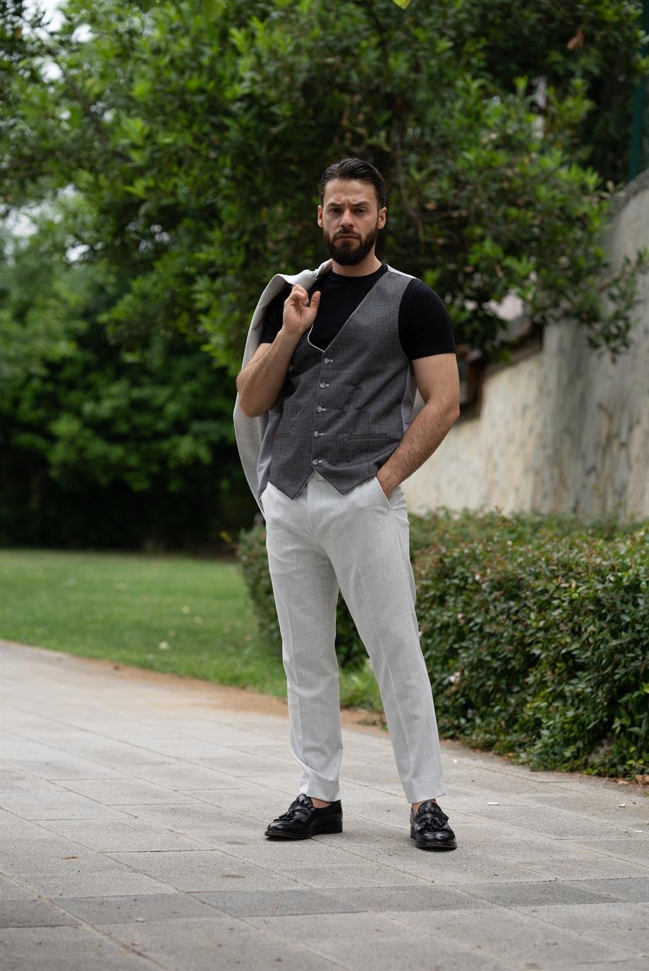 Suit A.Grey Italian Cut - Slim Fit SD4965
