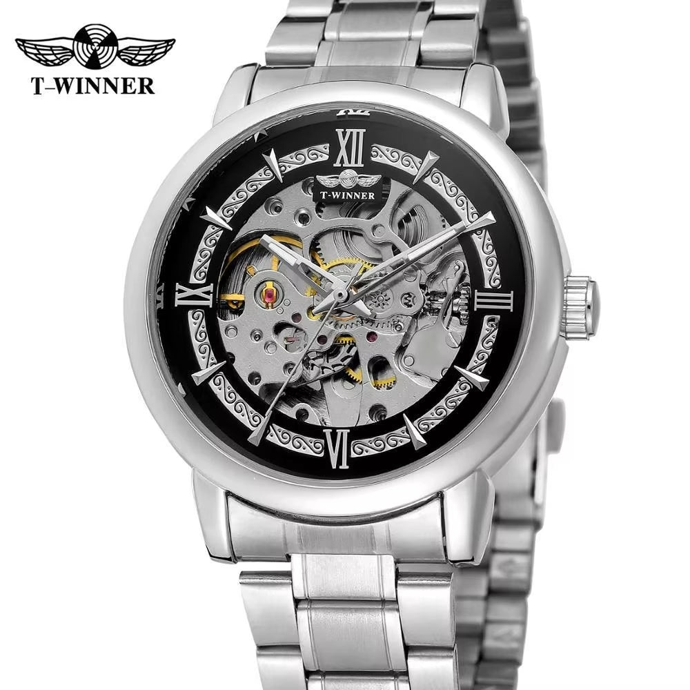1019 Winner 99E 2023 Mechanical Luxury Automatic Wristwatch Sport Stainless Steel 30M Waterproof Watch For Men