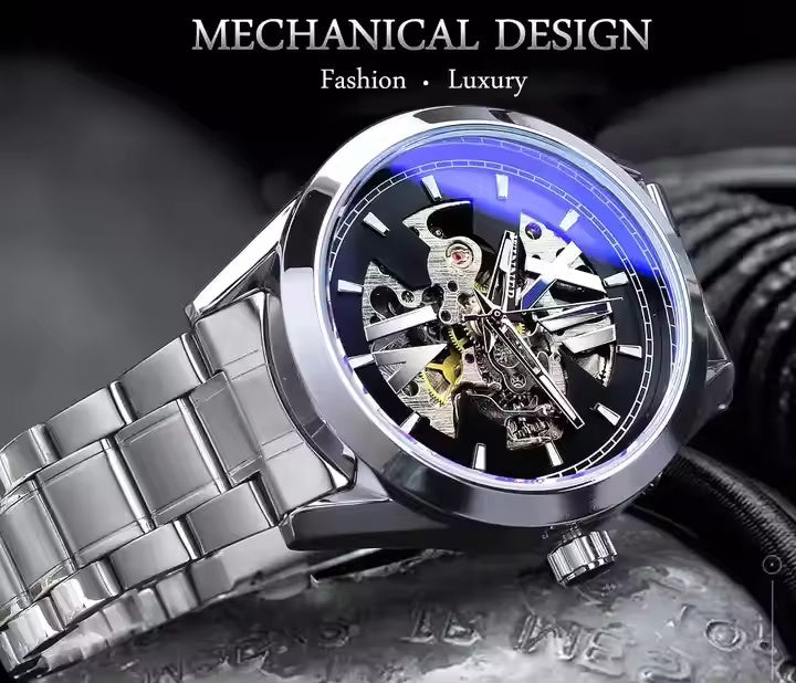 1017 Winner A2 2023 New Male Watches Business Automatic Mechanical Tourbillon Men's Wristwatches Top Brand Luxury Watch Men