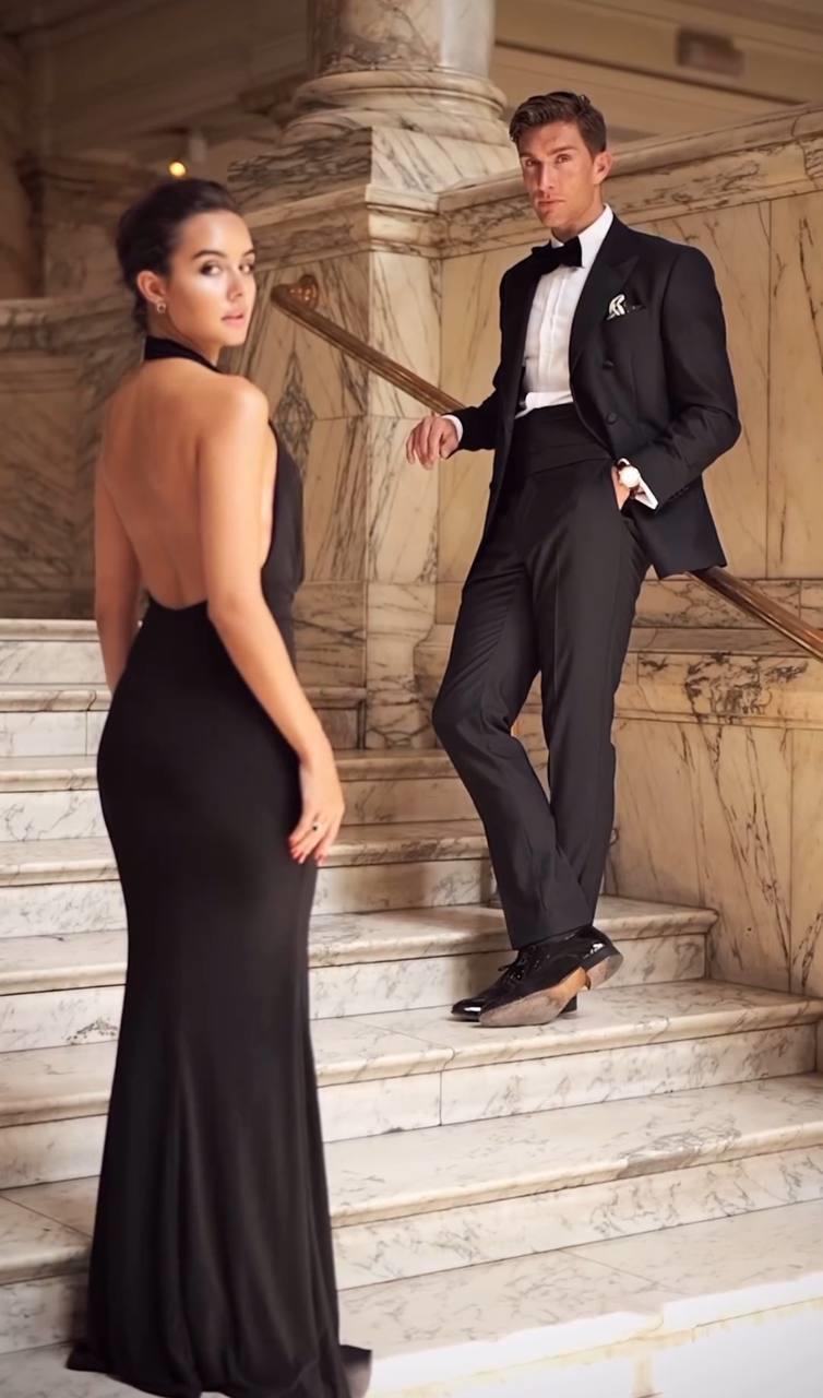 Groom's Suit Italian Cut Slim Fit Black SD41025