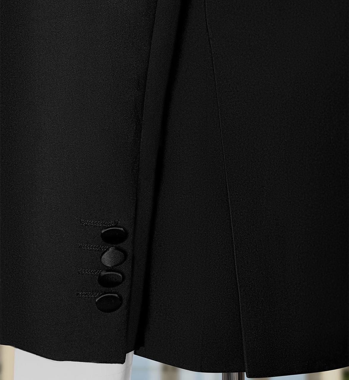 Groom's Suit Italian Cut Slim Fit Black SD41026