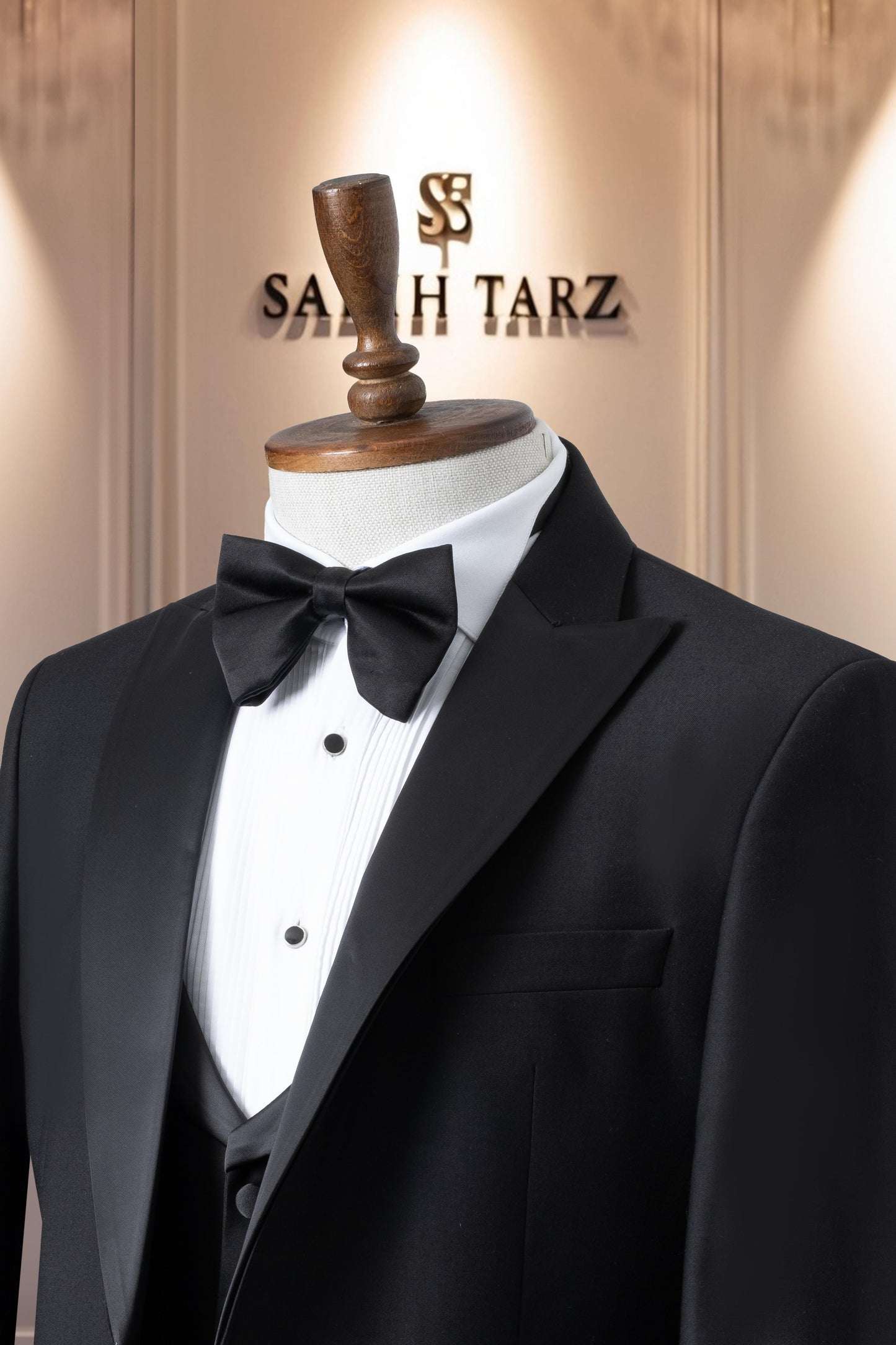 Groom Suit Italian Cut Slim Fit Black Vest SD41062