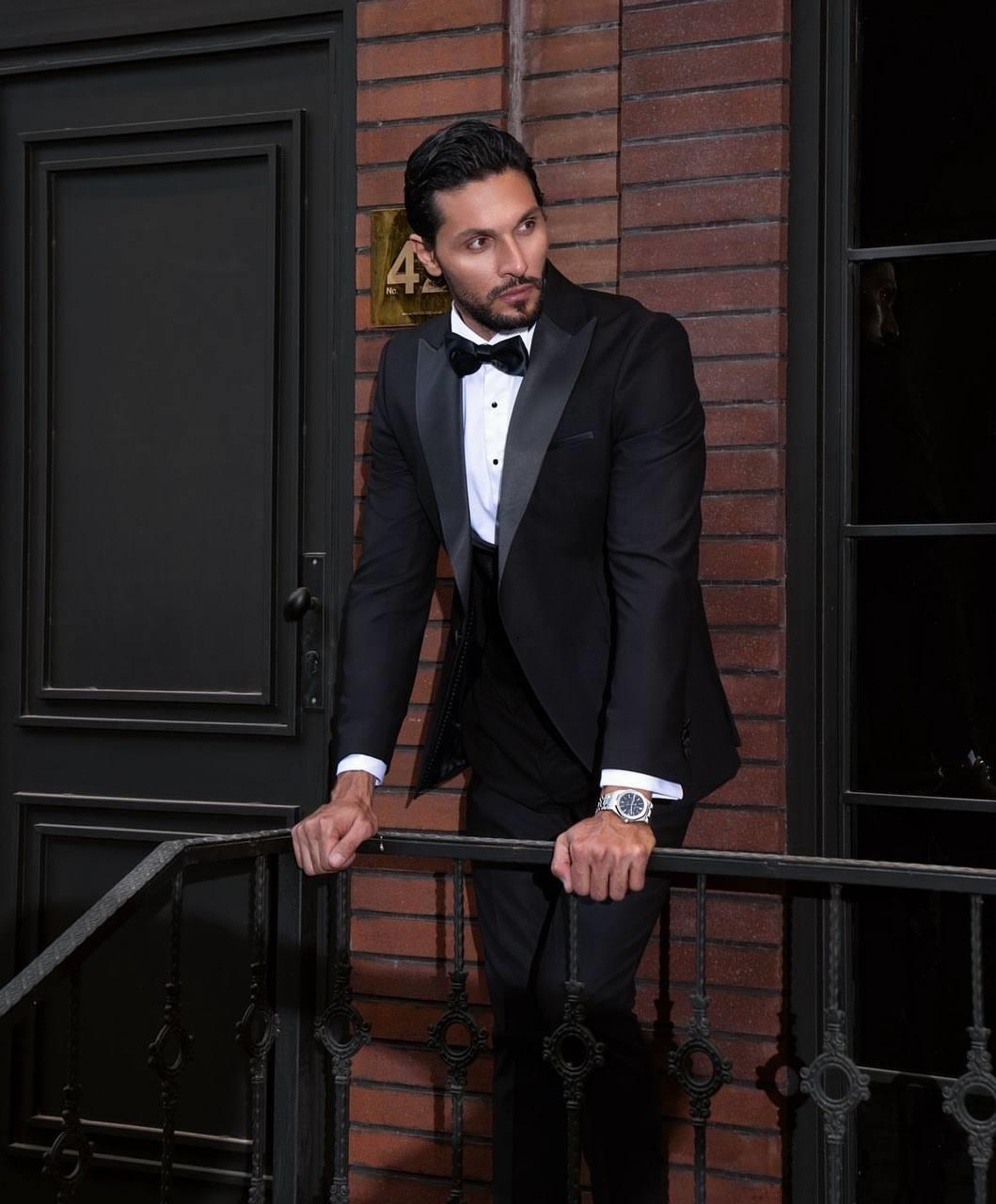 Groom's Suit Italian Cut Slim Fit Black SD41031
