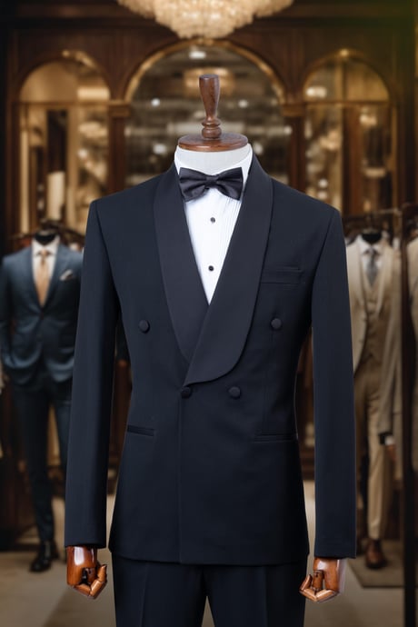 Groom's Suit Italian Cut Slim Fit Navy Blue SD4163