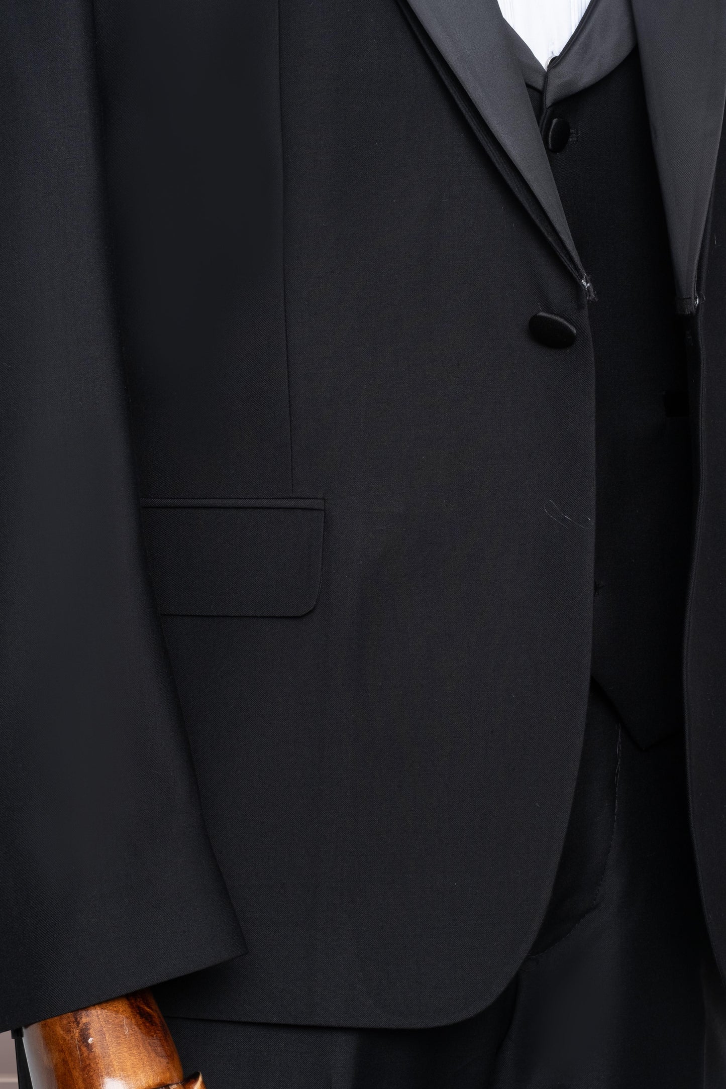Groom Suit Italian Cut Slim Fit Black Vest SD41062