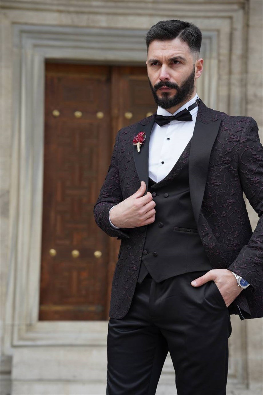 NEW SEASON ITALIAN CUT SLMFIT TUXEDO GROOM SUIT SD3408