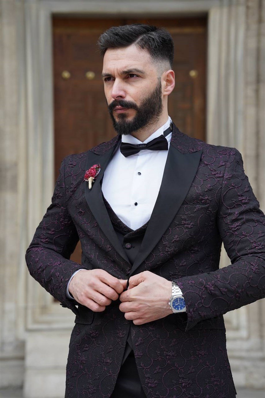 NEW SEASON ITALIAN CUT SLMFIT TUXEDO GROOM SUIT SD3408