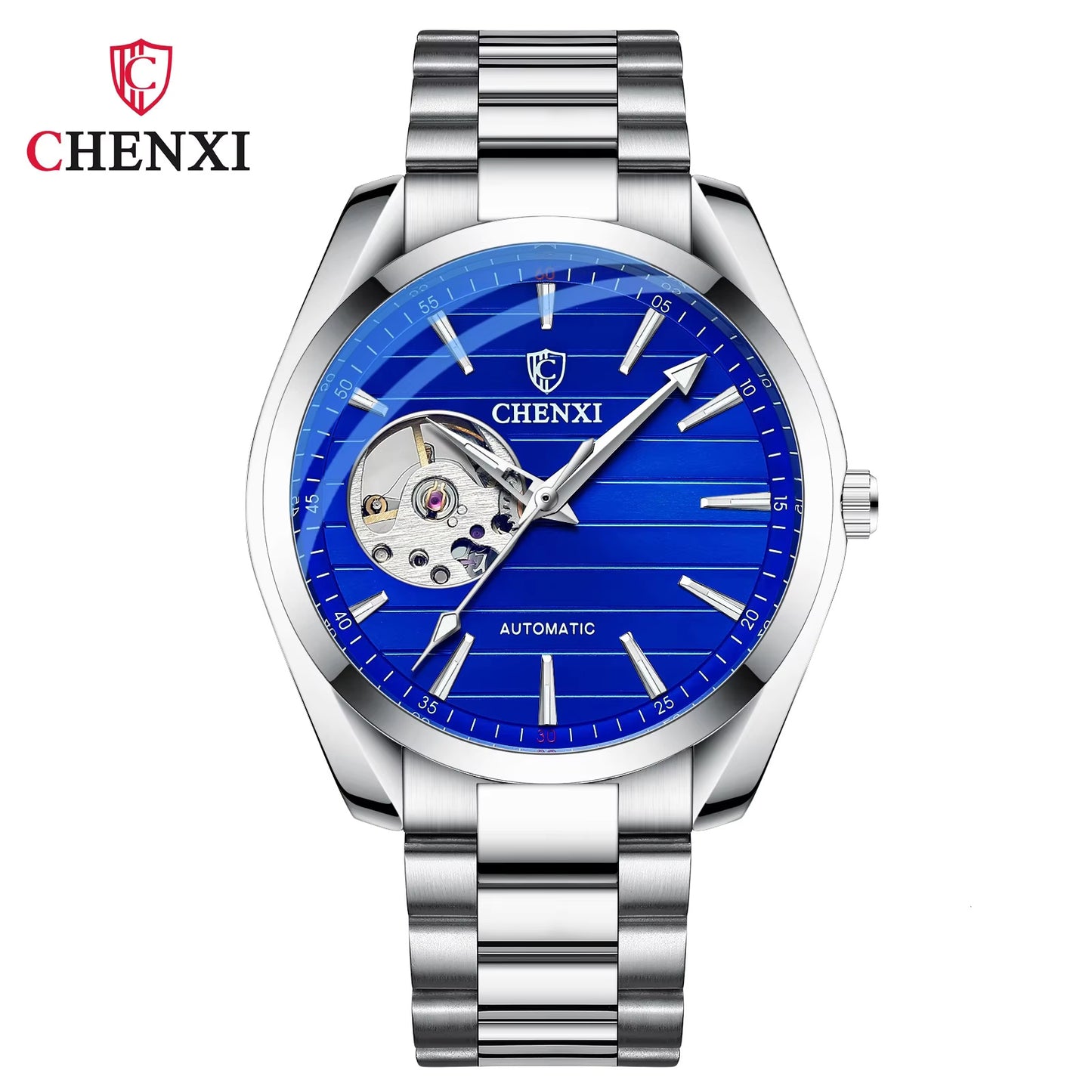 1030 CHENXI 8806 Top Brand Men Automatic Mechanical Business Watches Stainless Steel Waterproof Men's Wristwatches Reloj Hombre