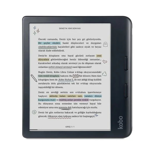 Kobo Libra Colour E Kitap Okuyucu 7″ Siyah
