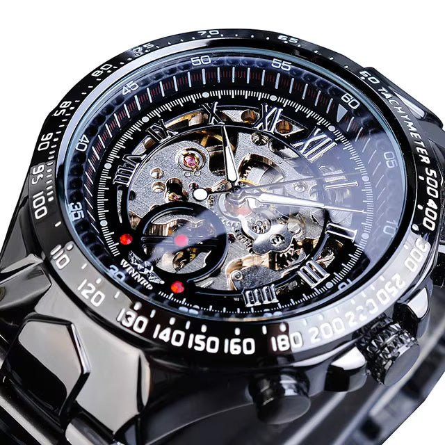 1059 Winner Mechanical Sport Design Bezel Fashion Watch Mens Watches Top Brand Luxury Montre Homme Clock Men Automatic Skeleton Watch