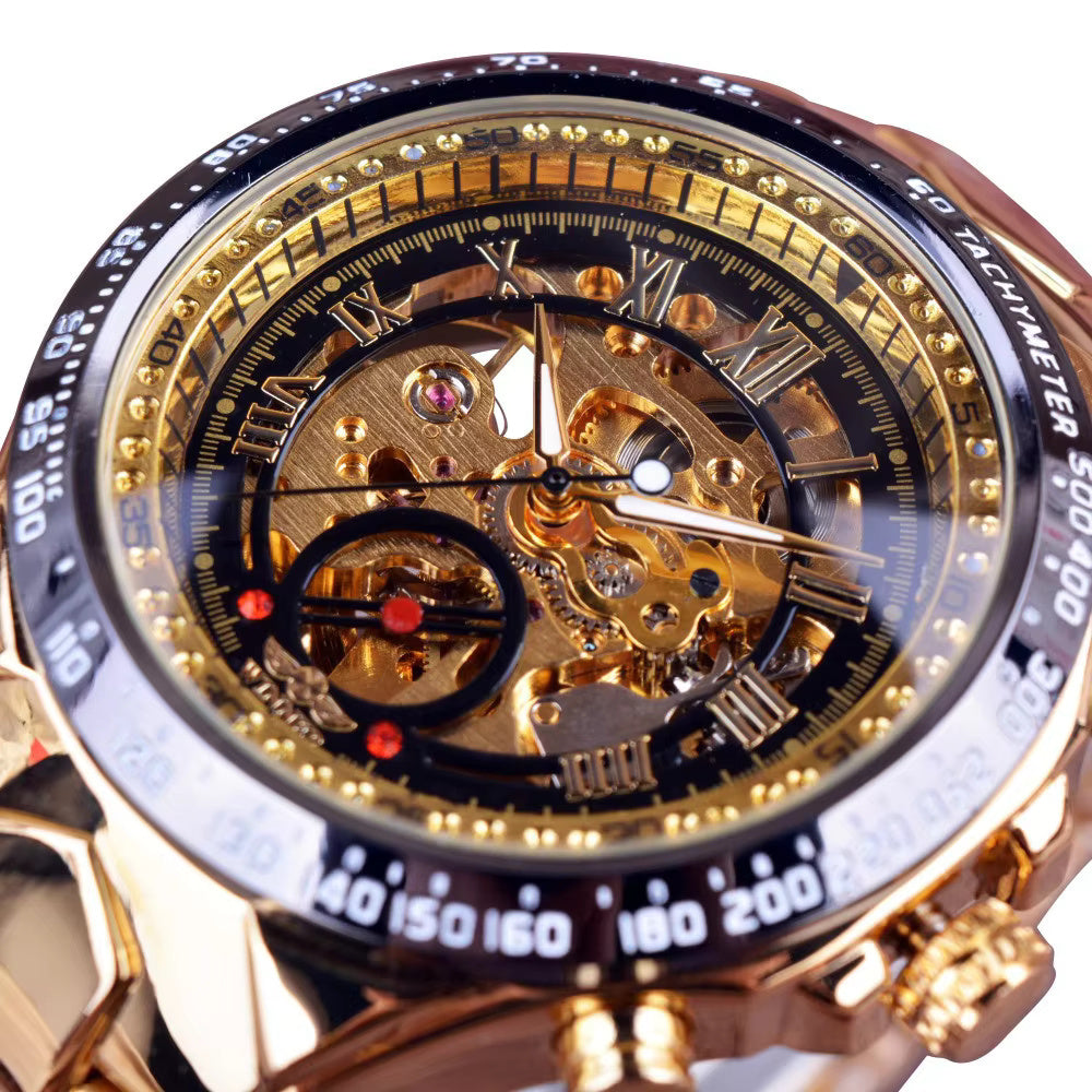 1059 Winner Mechanical Sport Design Bezel Fashion Watch Mens Watches Top Brand Luxury Montre Homme Clock Men Automatic Skeleton Watch