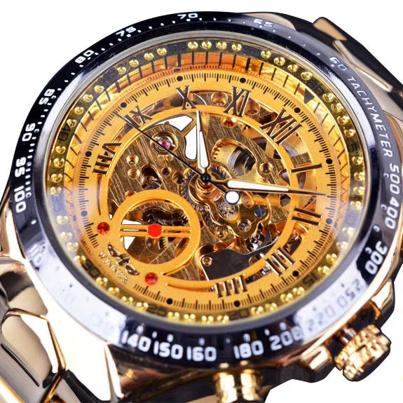 1059 Winner Mechanical Sport Design Bezel Fashion Watch Mens Watches Top Brand Luxury Montre Homme Clock Men Automatic Skeleton Watch