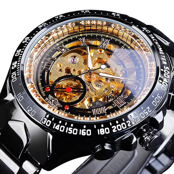 1059 Winner Mechanical Sport Design Bezel Fashion Watch Mens Watches Top Brand Luxury Montre Homme Clock Men Automatic Skeleton Watch