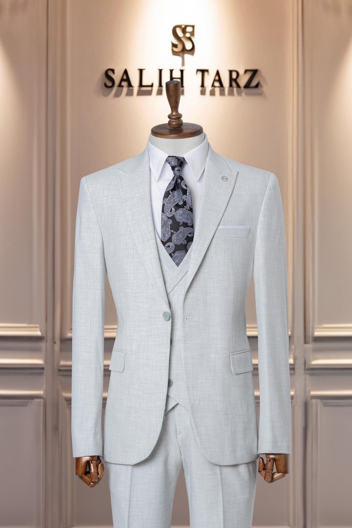 Suit Italian Cut Vest SlimFit Gray SD41050