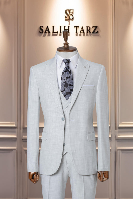 Suit Italian Cut Vest SlimFit Gray SD41050
