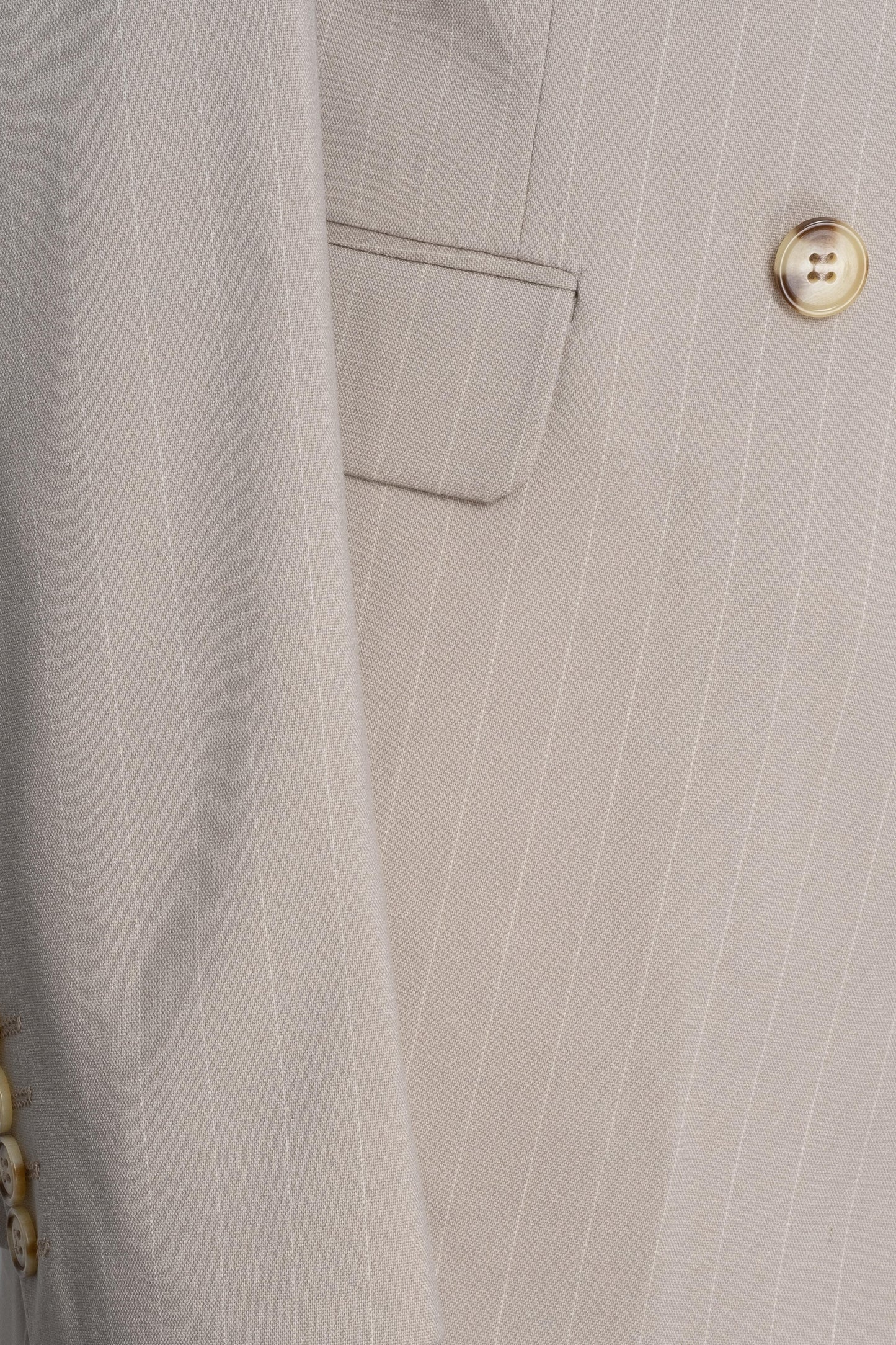 Suit Double Breasted SlimFit Striped Cream SD41088